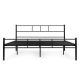 MODERNHOME Krevet sa metalnim ramom 140x200 cm sa podnicom black frame - EP2994487