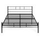 MODERNHOME Krevet sa metalnim ramom 140x200 cm sa podnicom black frame - EP2994487