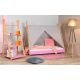 Krevet Sa Nadstresnicom I Dušekom180X80 Tipi Roze - 7796-1
