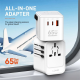 Kućni punjač/ Adapter (US,UK, EU) LDNIO Z6 2PD+QC 2.0 65W - 615522
