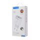 Kućni punjač KONFULON C69A+DC05 QC 15W, USB na iPhone lightning beli 1m - 222330