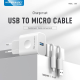 Kućni punjač KONFULON C69C+DL47 QC 18W, sa micro USB kablom beli 1m - 223235