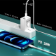 Kucni punjac KONFULON C70Q, Fast Charge, QC3.0 22.5W, PD 20W beli - 207870