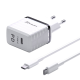 Kućni punjač KONFULON Joko C32D+DC15 PD 20W sa kablom Type-C na Type-C - 614406