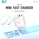 Kućni punjač KONFULON Joko JK82 + PX15 PD 20W/ USB 18W sa kablom USB na Type- C beli 1m - 613536