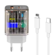 Kućni punjač KONFULON Joko C86Q PD 22.5W/ USB 3.0 22.5w sa kablom Type-C na iPhone Lightning beli 1m - 613671