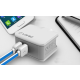 Kućni punjač LDNIO A2203 dual USB 2.4A + iPhone Lightning kabel beli - 020371