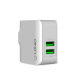 Kućni punjač LDNIO A2203 dual USB 2.4A + iPhone Lightning kabel beli - 020371