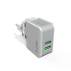 Kućni punjač LDNIO A2203 dual USB 2.4A + iPhone Lightning kabel beli - 020371