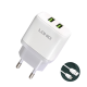 Kucni punjac LDNIO A2221 2xUSB, 12W sa micro USB kablom beli - 218358
