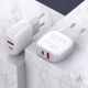 Kućni punjač LDNIO A2313C USB 3.0 FAST CHARGING 18W +  Lightning kabel beli - 048071