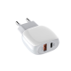 Kućni punjač LDNIO A2313C USB 3.0 FAST CHARGING 18W +  Lightning kabel beli - 048071