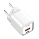 Kucni punjac LDNIO A2318C 20W PD Quick Charge 3.0 sa Type C na Type C kablom beli - 204560