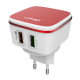 Kućni punjač LDNIO A2405Q dual USB 2.4A FAST CHARGING QC 3.0 + iPhone Lightning kabel beli - 022716