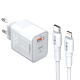 Kućni punjač Moxom MX-HC134 Fast Charge QC 18W PD20W sa kablom Type-C na iPhone Lightning beli - 613683