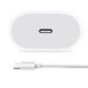 Kućni punjač PD 20W za iPhone sa kablom Type-C na Lightning beli - 059648