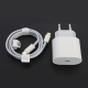 Kućni punjač PD 20W za iPhone sa kablom Type-C na Lightning beli - 059648