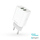 Kucni punjac Pluginn PI-D47, 5V, 2.4A, 12W 2xUSB sa lightning kablom beli CE - 206599