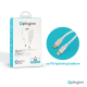 Kucni punjac Pluginn PI-D73, QC3.0 PD3.0, PPS, USB-PD 18W+20W, 38W (total) sa PD iPhone lightning kablom beli CE - 206610