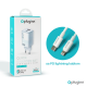 Kucni punjac Pluginn PI-D74-45w, GaN, QC3.0, PD3.0, PPS, USB 19W, PD 45W sa PD iPhone lightning kablom beli CE - 211852