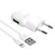 Kucni punjac Puro Fast Charger sa iPhone lightning kablom beli - 205868