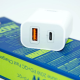 Kućni punjač Remax RP-U68 USB-A USB-C PD20W beli - 610432