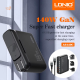 LDNIO Kućni punjač sa adapterima A6140C 3xQC3.0 (30W) 3xPD3.0 (100W) 140W Max Type C - Type C, crna - 215602