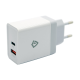 Kućni punjač Teracell DLS-TC04 Fast USB 3.0A+ PD 36W max sa kablom USB na Micro USB beli - 600242