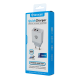 Kucni punjac Teracell Evolution TC-04, QC PD, USB-PD 18W+18W, 36W (total) sa lightning kablom beli CE - 209044
