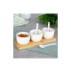 Vilde 139687 -Set od tri cinije sa kasikama - Beli - KUH000015A00000