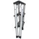 eHomeStorage Merdevine aluminijumske, dvostrane, 3 gazišta - KX2203B-LADDER