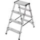 eHomeStorage Merdevine aluminijumske, dvostrane, 4 gazišta - KX2204B-LADDER