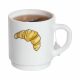 LUMINARC Šolja 220ml Pop Gourma croissant, bela - Q5186