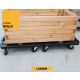 ARTPLAST Transportna platforma L5838N, 580 x 380 x 120 mm, do 543 kg nosivosti - L5838N-ART