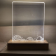 Lampa LED 3D sa olovkom kocka - 605944
