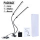 Lampa za dva monitora sa stipaljkom crna - 616138