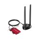 CUDY WE4000 AX3000 Wi-Fi 6 Bluetooth 5.0 PCIe Adapter mrežna karta - LAN02945