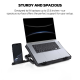 Laptop Cooler Fantech NC14 RGB crni - 220828