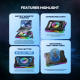 Laptop Cooler Fantech NC22 RGB crni - 221882