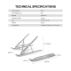 Postolje za laptop Fantech NS11 srebrni - G221136