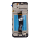 LCD za Samsung A02S/ A025 + Touch Screen + FRAME crni F-ORG SP(161mm) - E278