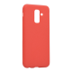Maska za Samsung A6 Plus/ A605G (2018) crvena Leather Look - 023602-1