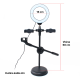 LED lampa 2x holder za mobilni + drzac za mikrofon - 94644