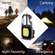 LED lampa privezak, otvarac za flase, univerzalni kljuc sa razbijacem stakla i srafcigerima, crna - 213531