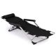 MODERNHOME Sklopiva baštenska ležaljka 2u1, crna - ZRL010F BLACK