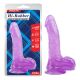 Ljubicasti dildo sa testisima 20cm - CN-711754361