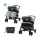 LORELLI Kolica za blizance Twin, zelena - 10020072390