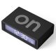 LEXON Reverzibilni sat sa alarmom FLIP+, crna - LR150N0