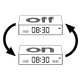 LEXON Reverzibilni sat sa alarmom FLIP PREMIUM, lavanda - LR152LL