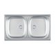 METALAC Sudopera inox dvodelna Luna flex fi 60 - 122688